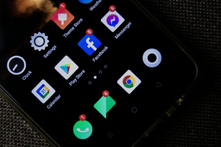 A phone screen full of app icons