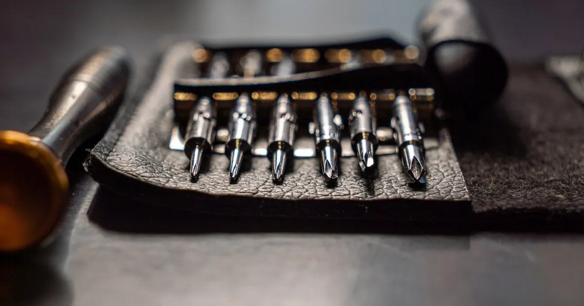 A plumber's tool roll